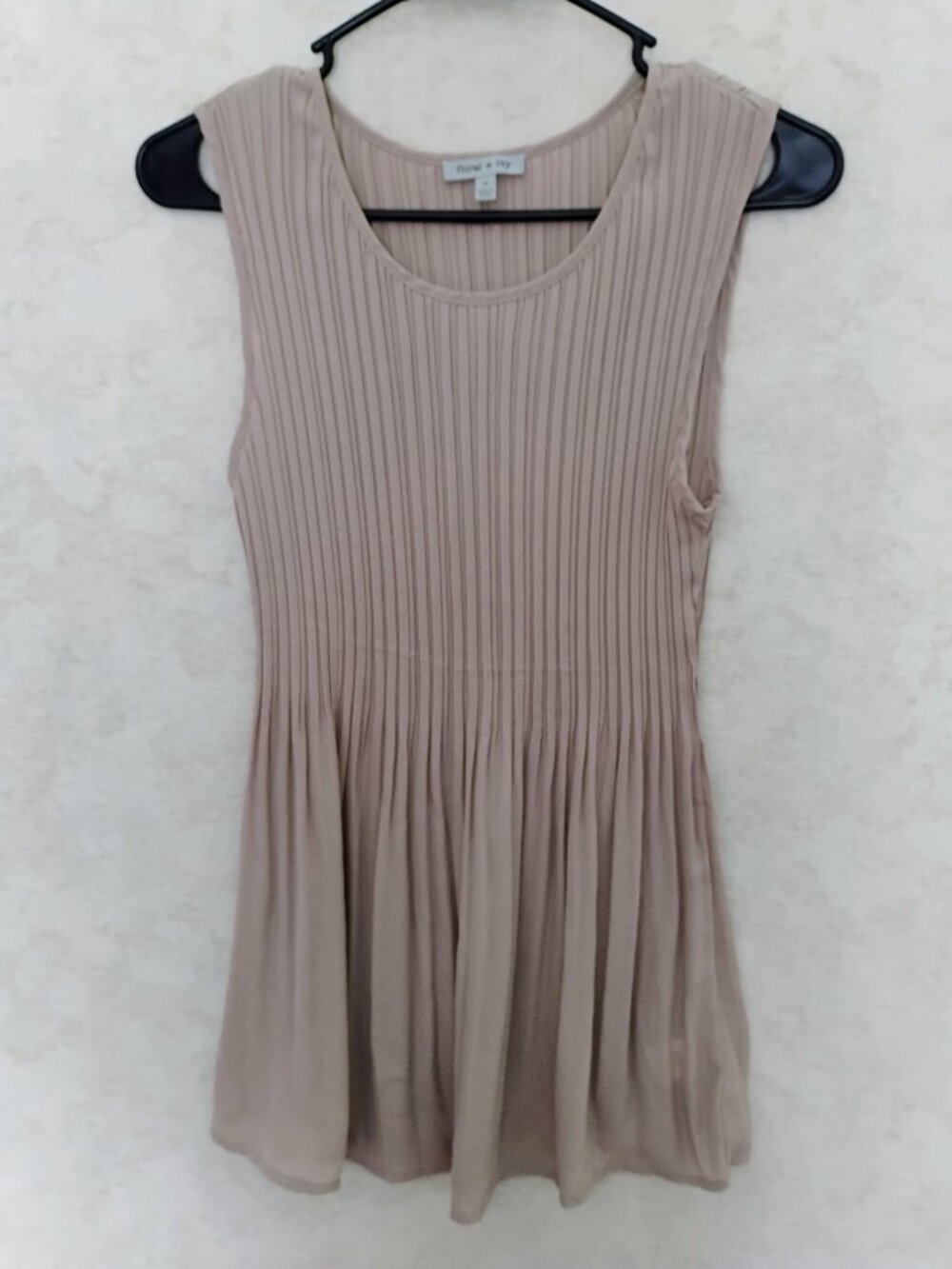 Floral & Ivy Ribbed Swing Tunic Top, Medium